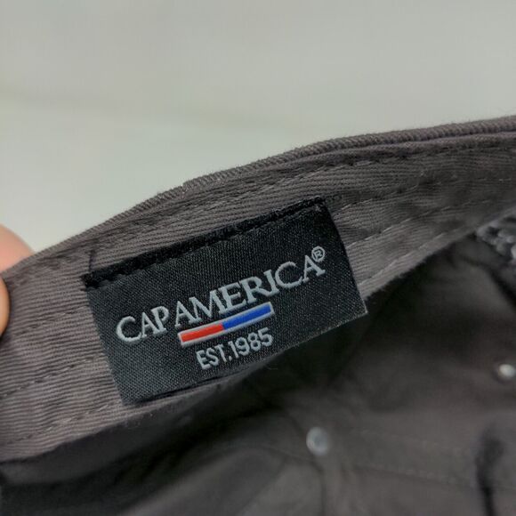 Cap America Men's Slideback Hat Gray Adjustable Embroidered Door Hardware Nerds - Picture 7 of 8